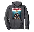 Funny St Bernard Jowls Burger Saint Hoodie - Custom Art Print for Adults - T-Shirt, Sweatshirt, Hoodie