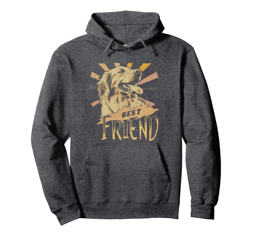 Golden Retriever Dog Funny 70S 80S Hoodie - Fun Novelty Design Men Women - T-Shirt, Sweatshirt, Hoodie