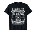 Legends Were Born March 1976 50 T-Shirt - Fun Novelty Design for Adults - T-Shirt, Sweatshirt, Hoodie