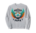 Soccer Papa Family Matching Dad Sweatshirt - Unique Graphic for Adults - T-Shirt, Sweatshirt, Hoodie