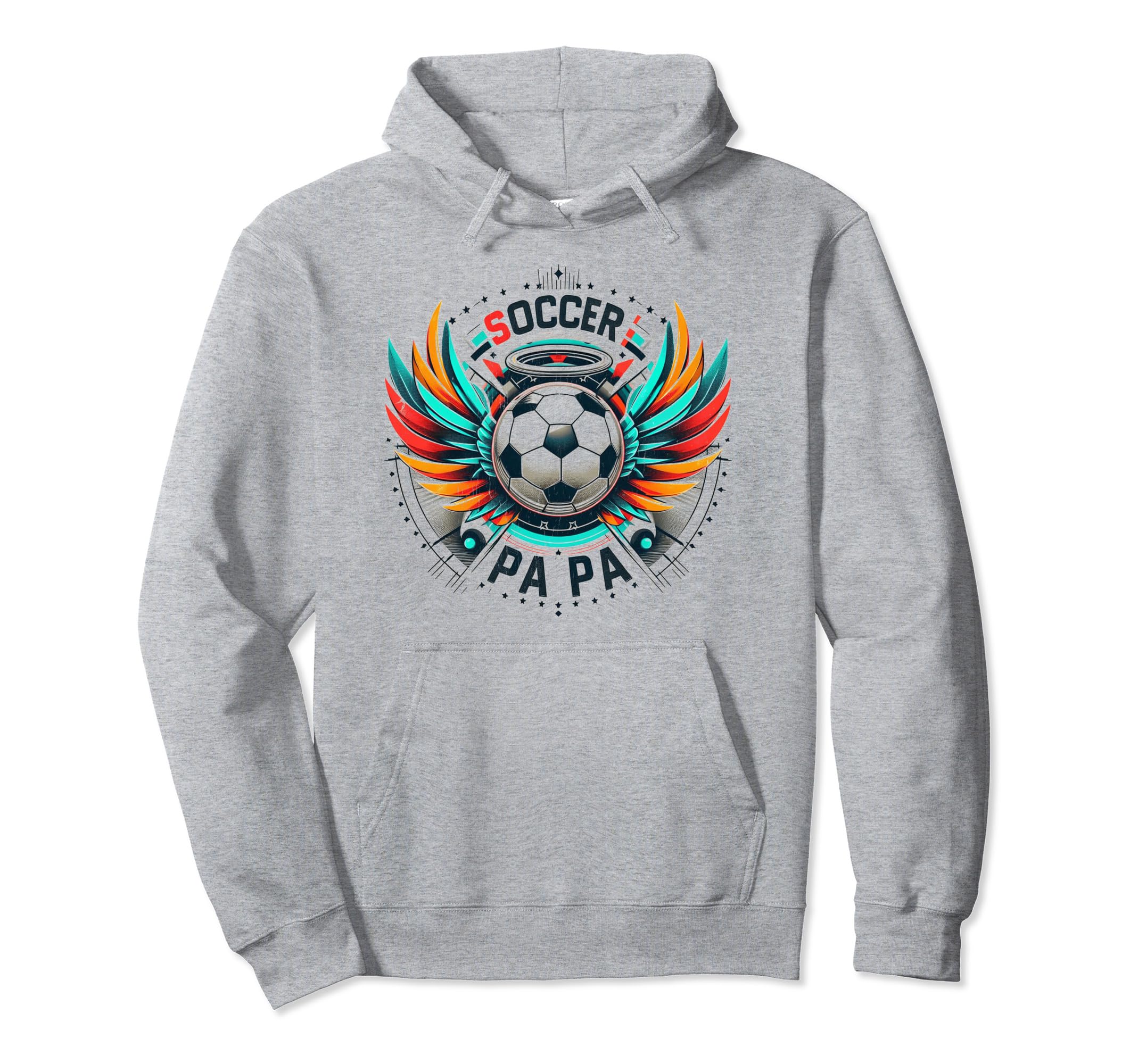 Soccer Papa Family Matching Dad Hoodie - Casual Everyday Wear Men Women - T-Shirt, Sweatshirt, Hoodie