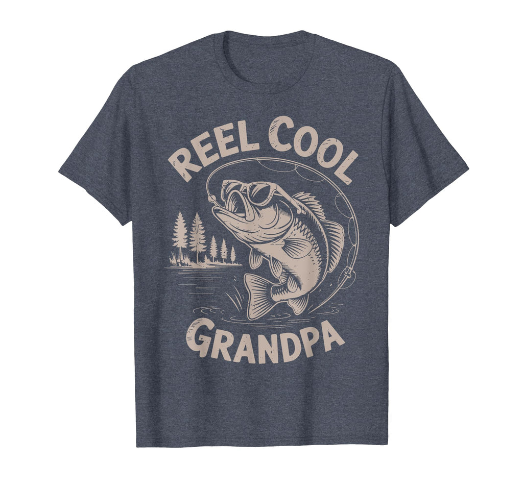 Reel Great Grandpa Step Dad Fishing T-Shirt - Graphic Print for Adults - T-Shirt, Sweatshirt, Hoodie