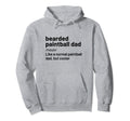 Paintball Dad Bearded Definition Hoodie - Fun Novelty Design Unisex - T-Shirt, Sweatshirt, Hoodie