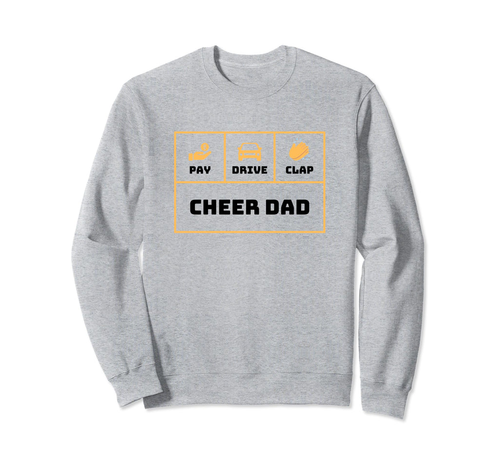 Cheerleading Dad Cheerleader Cheer Dad Sweatshirt - Unique Graphic Unisex - T-Shirt, Sweatshirt, Hoodie