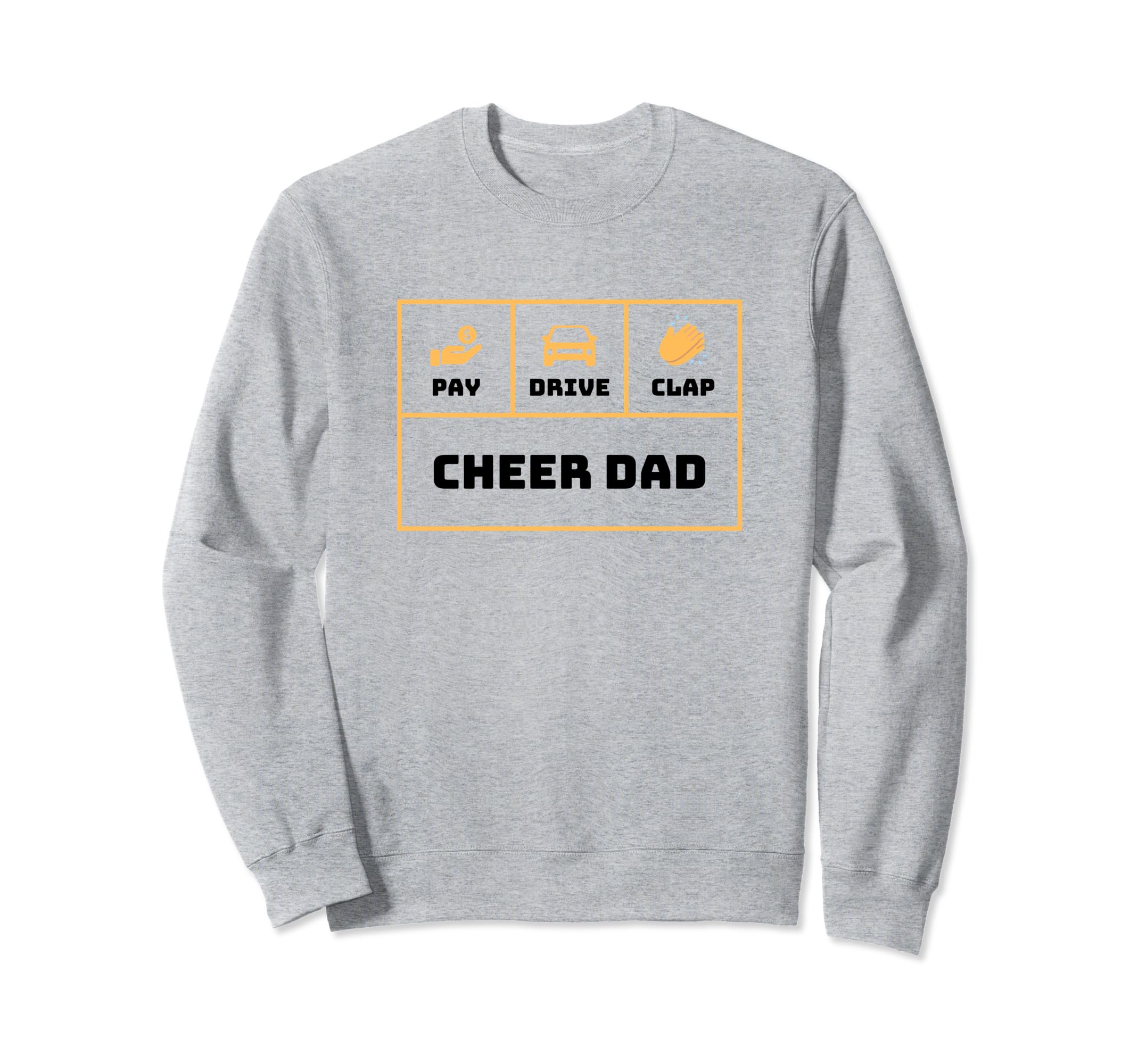 Cheerleading Dad Cheerleader Cheer Dad Sweatshirt - Unique Graphic Unisex - T-Shirt, Sweatshirt, Hoodie