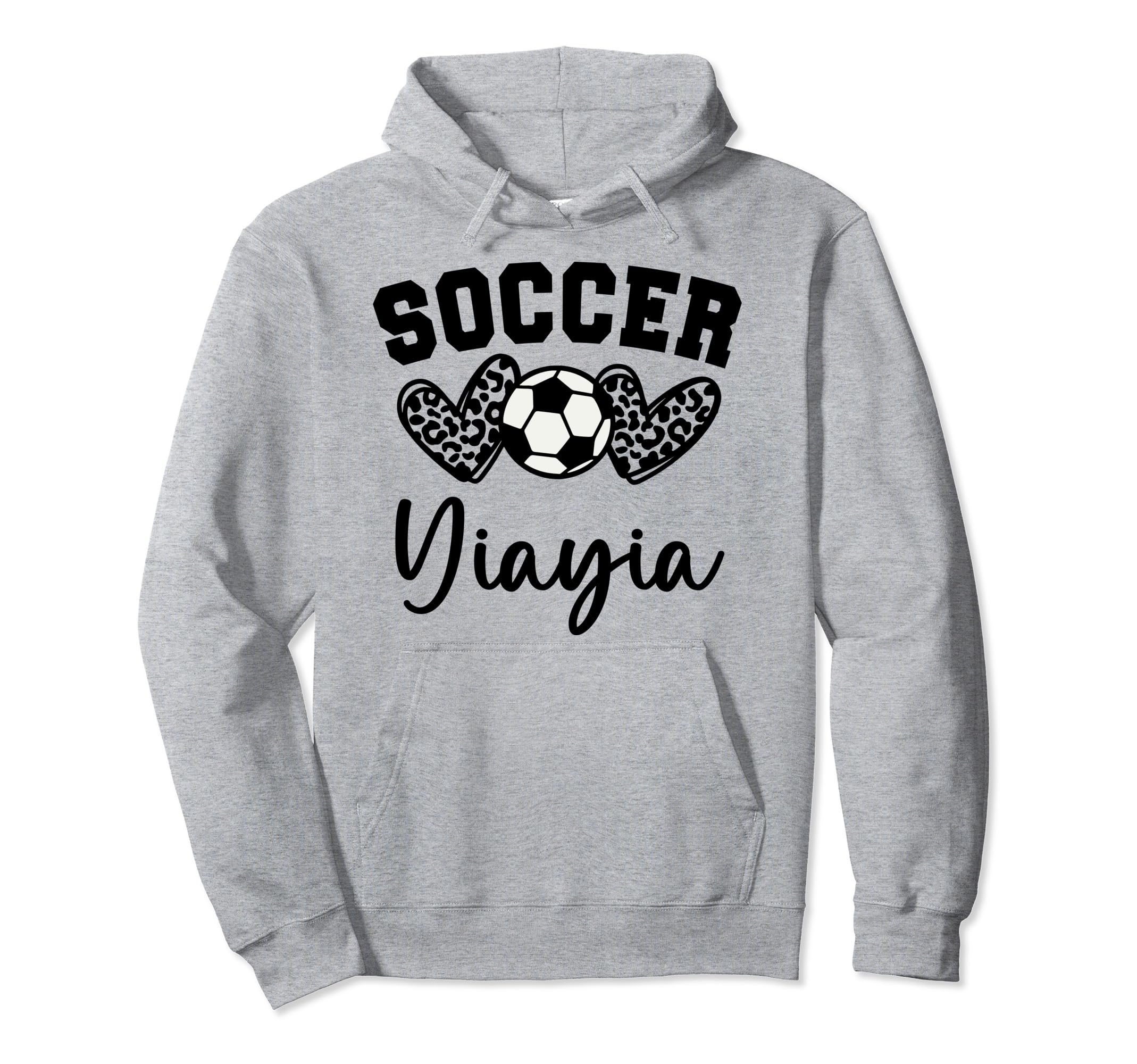 Soccer Yiayia Matching Family Soccer Hoodie - Graphic Print for Adults - T-Shirt, Sweatshirt, Hoodie