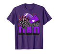 Purple Football Cheer Dad Cheerleader T-Shirt - Unique Graphic Men Women - T-Shirt, Sweatshirt, Hoodie