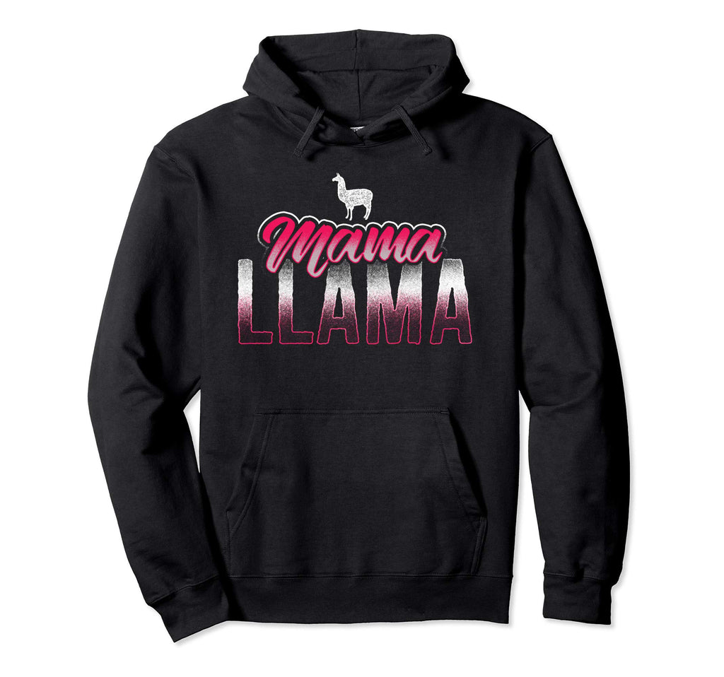 Mama Llama Gift Mom Teen Hoodie - Graphic Print Unisex - T-Shirt, Sweatshirt, Hoodie