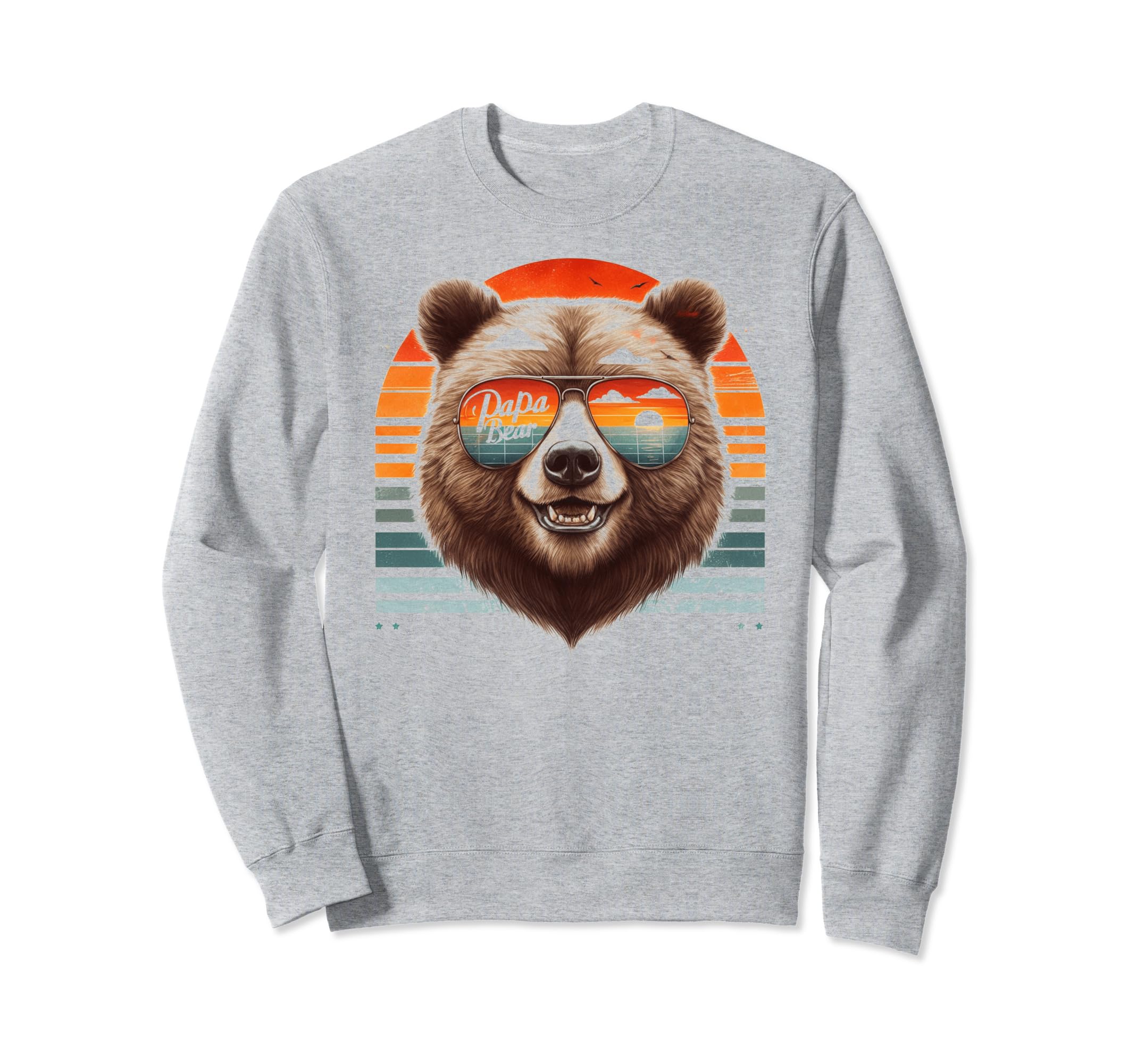 Papa Bear Sunglasses Funny Bear Sweatshirt - Aesthetic Graphic Men Women - T-Shirt, Sweatshirt, Hoodie
