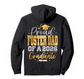 Proud Foster Dad Class 2026 Graduate Hoodie - Trendy Graphic for Adults - T-Shirt, Sweatshirt, Hoodie