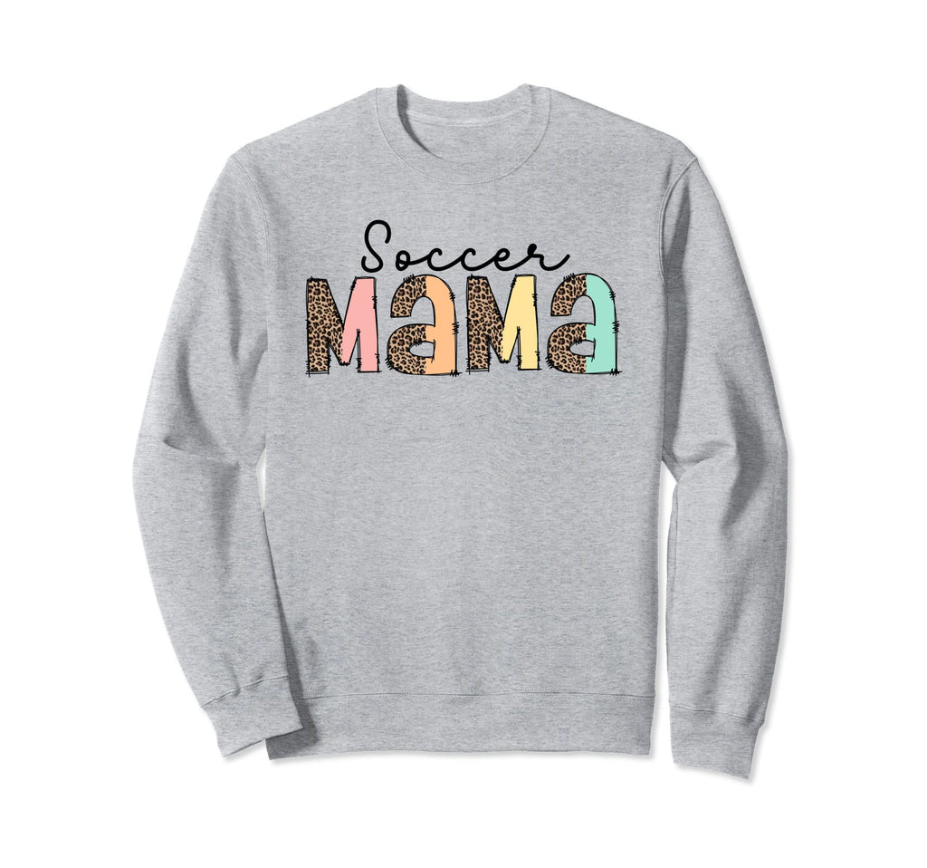 Proud Soccer Mama Mom Leopard Sweatshirt - Custom Art Print Men Women - T-Shirt, Sweatshirt, Hoodie