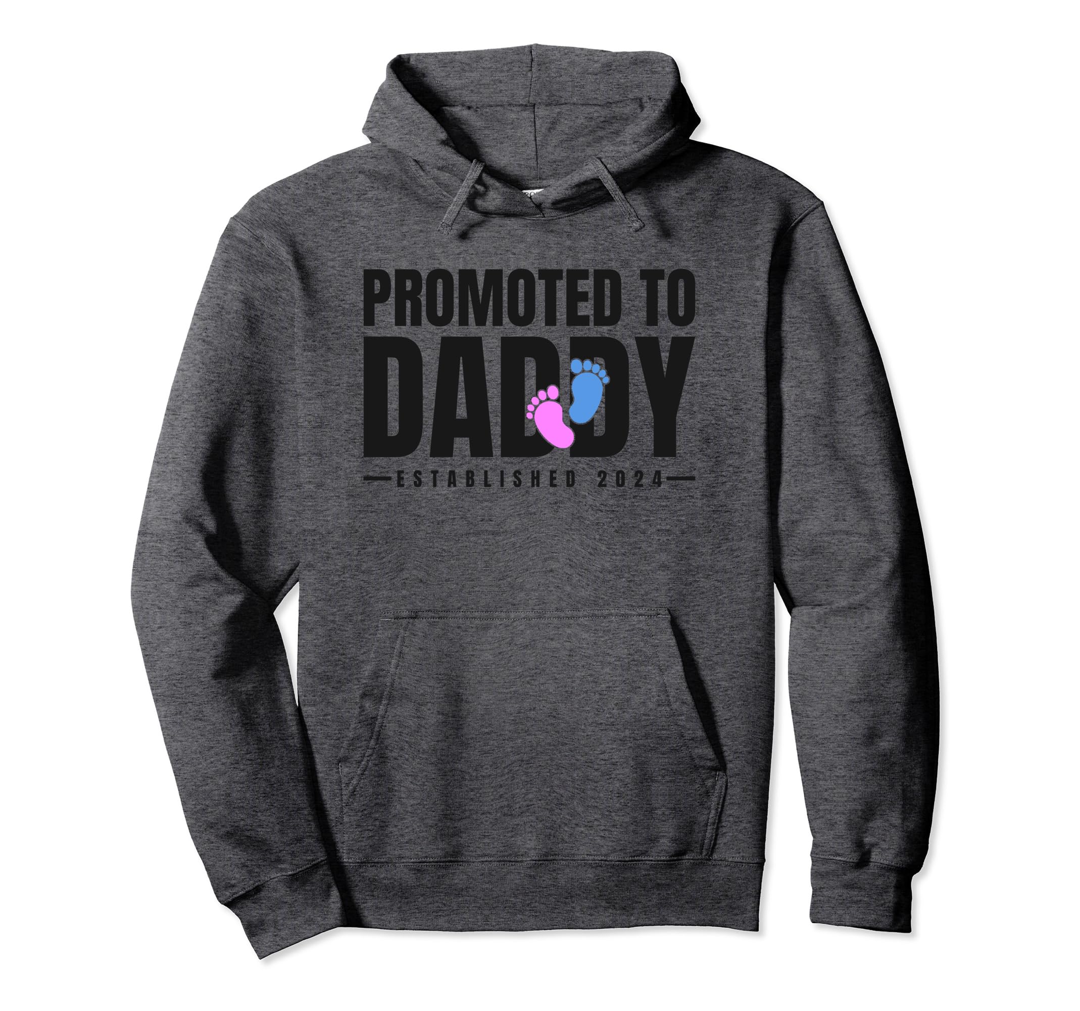 Promoted To Daddy Established 2024 Hoodie - Casual Everyday Wear Unisex - T-Shirt, Sweatshirt, Hoodie