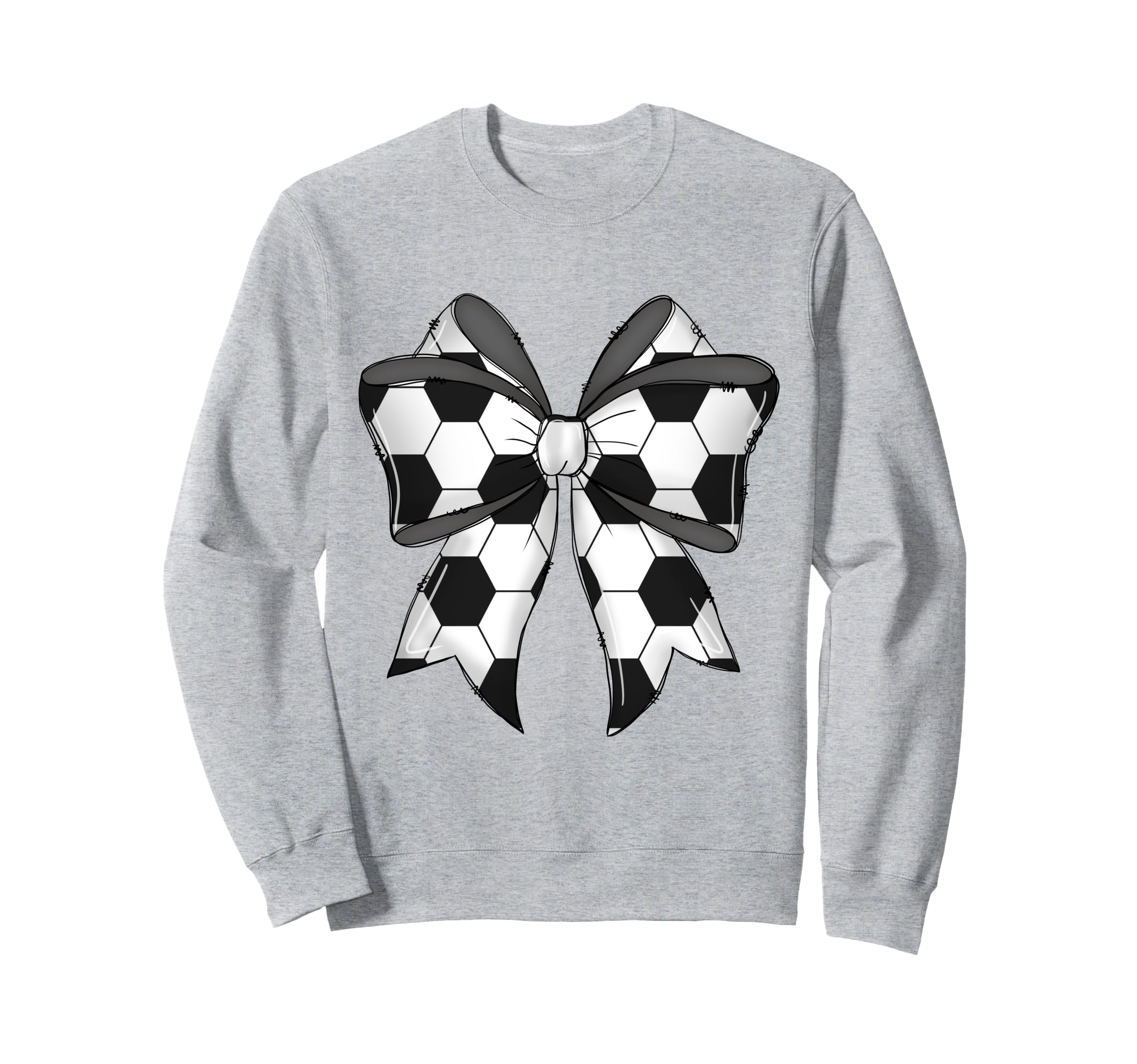 Coquette Bow Funny Soccer Ball Mom Sweatshirt - Novelty Apparel for Adults - T-Shirt, Sweatshirt, Hoodie