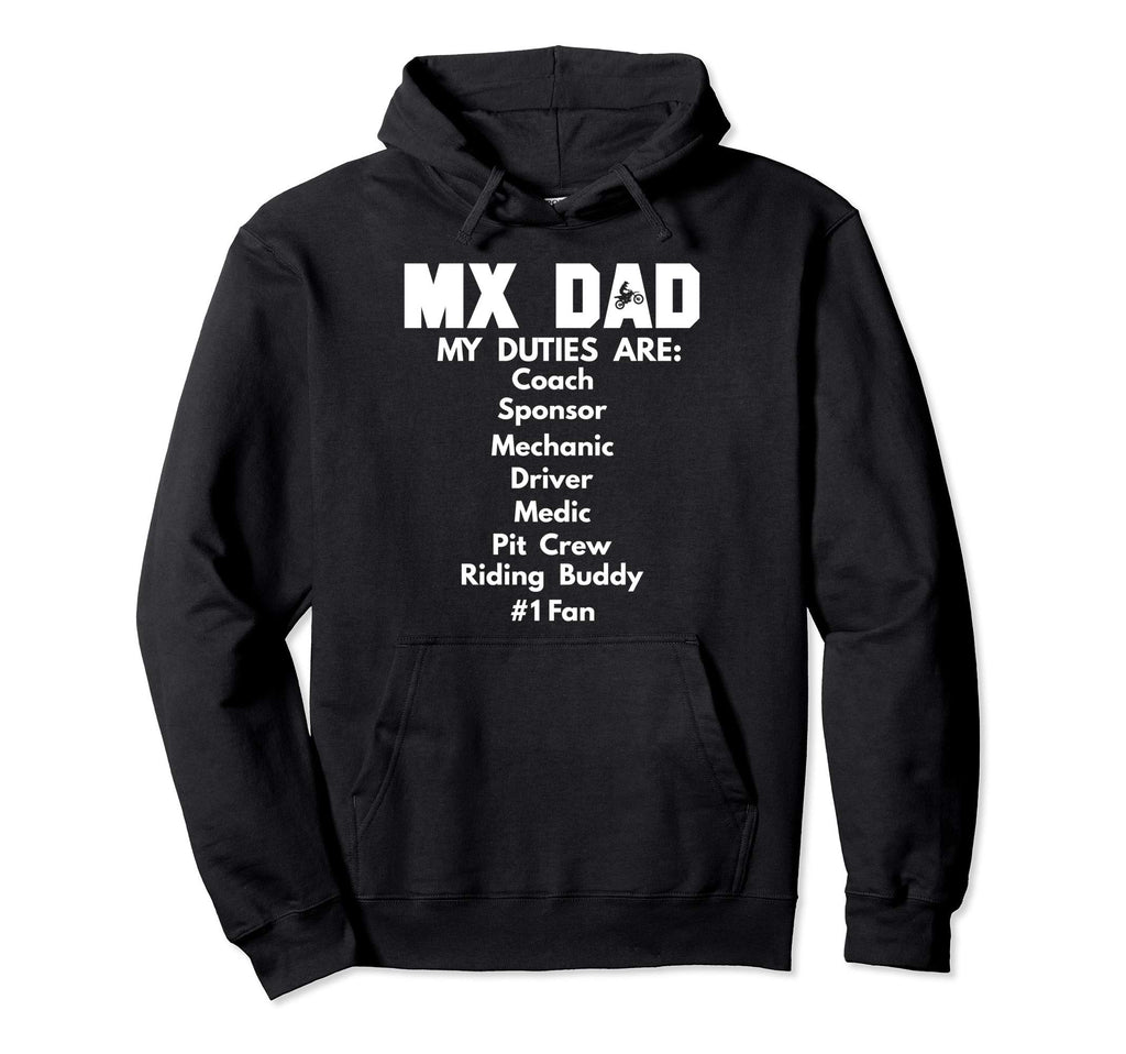 Motocross Mx Dad Dirt Bike Fathers Day Hoodie - Streetwear Style Unisex - T-Shirt, Sweatshirt, Hoodie