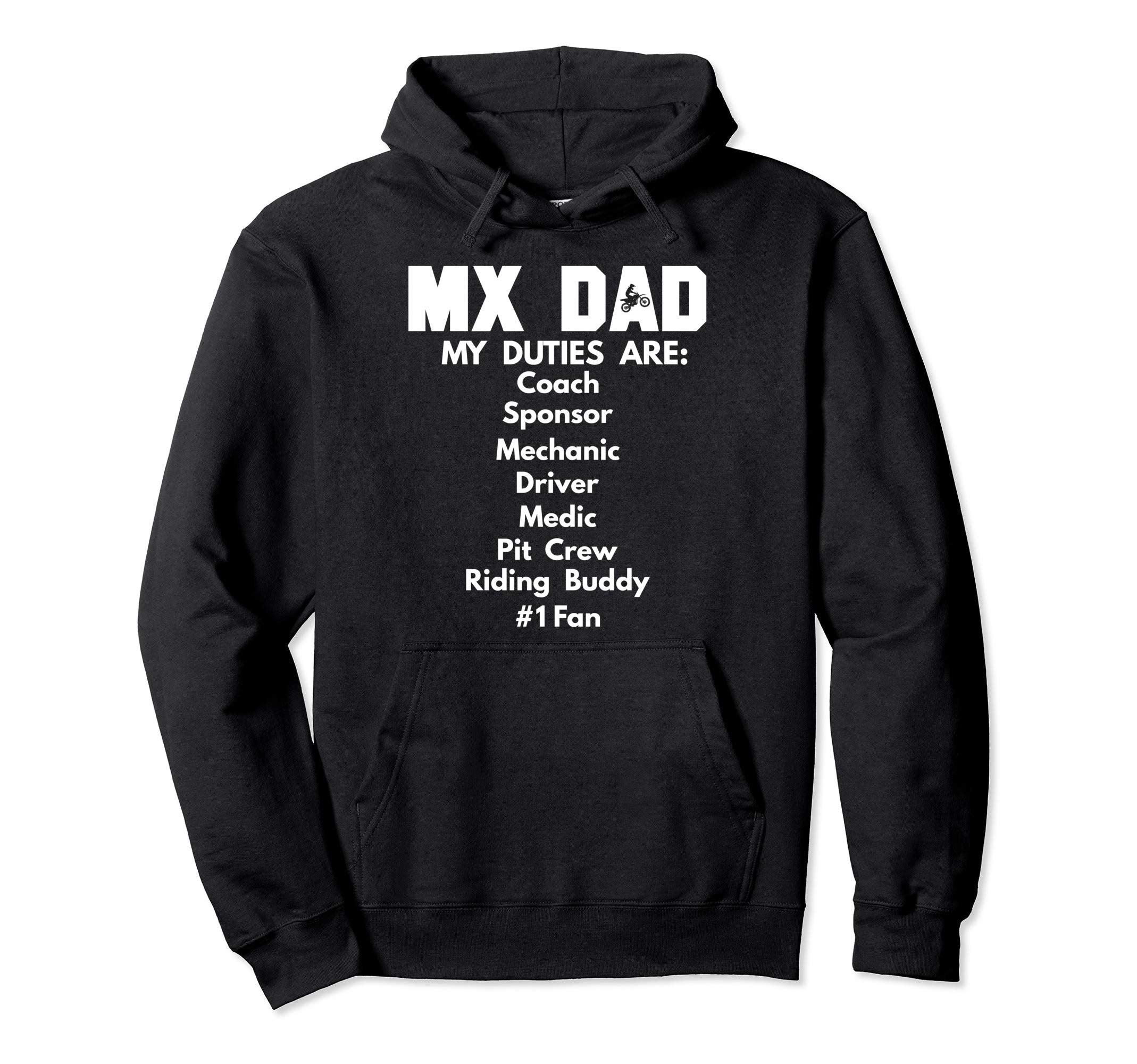 Motocross Mx Dad Dirt Bike Fathers Day Hoodie - Streetwear Style Unisex - T-Shirt, Sweatshirt, Hoodie