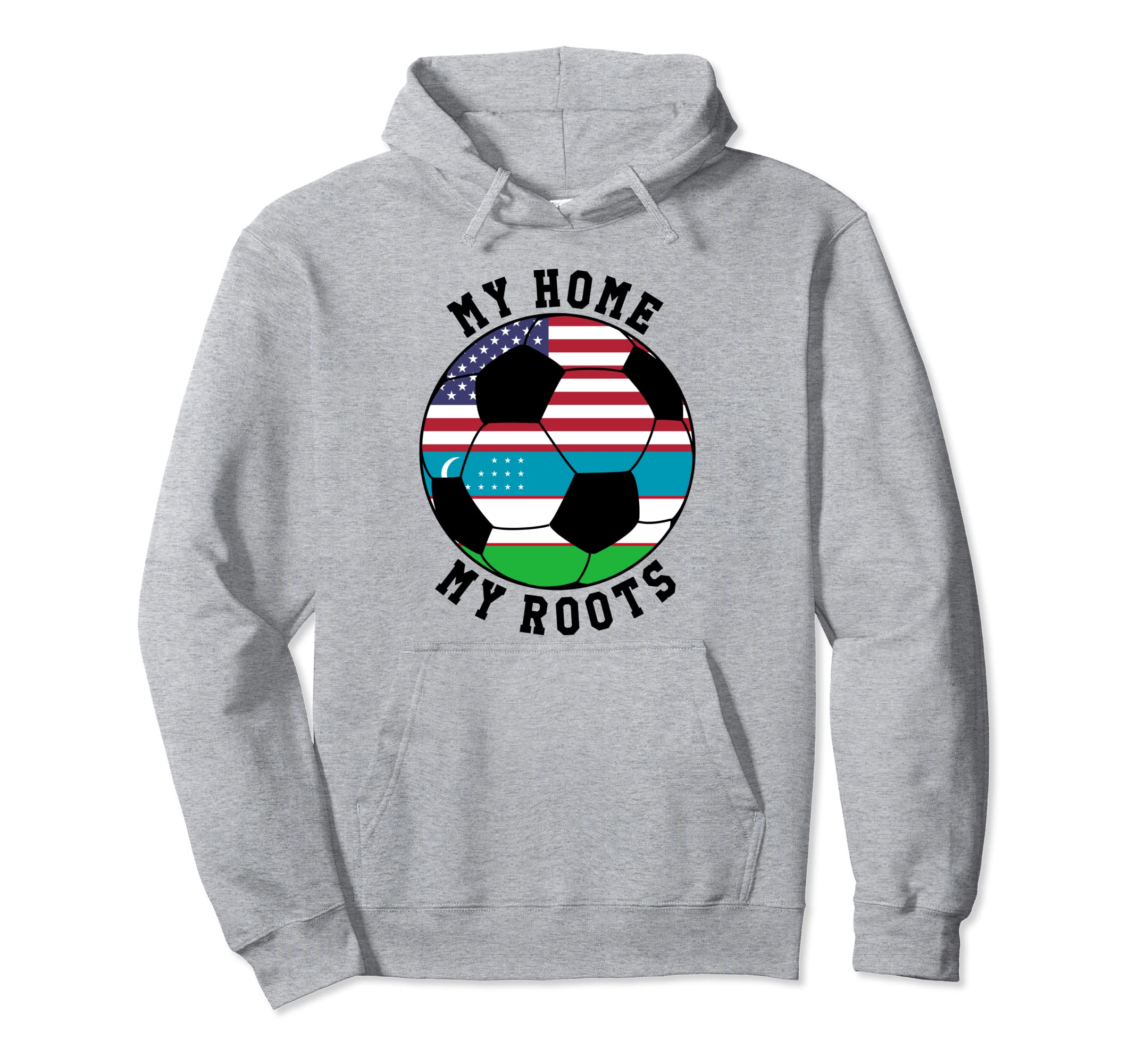 My Home My Roots Uzbekistan Flag Hoodie - Aesthetic Graphic for Adults - T-Shirt, Sweatshirt, Hoodie