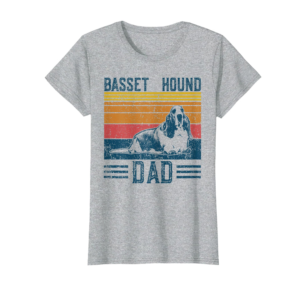 Dog Dad Basset Hound Dad T-Shirt - Casual Everyday Wear Men Women - T-Shirt, Sweatshirt, Hoodie