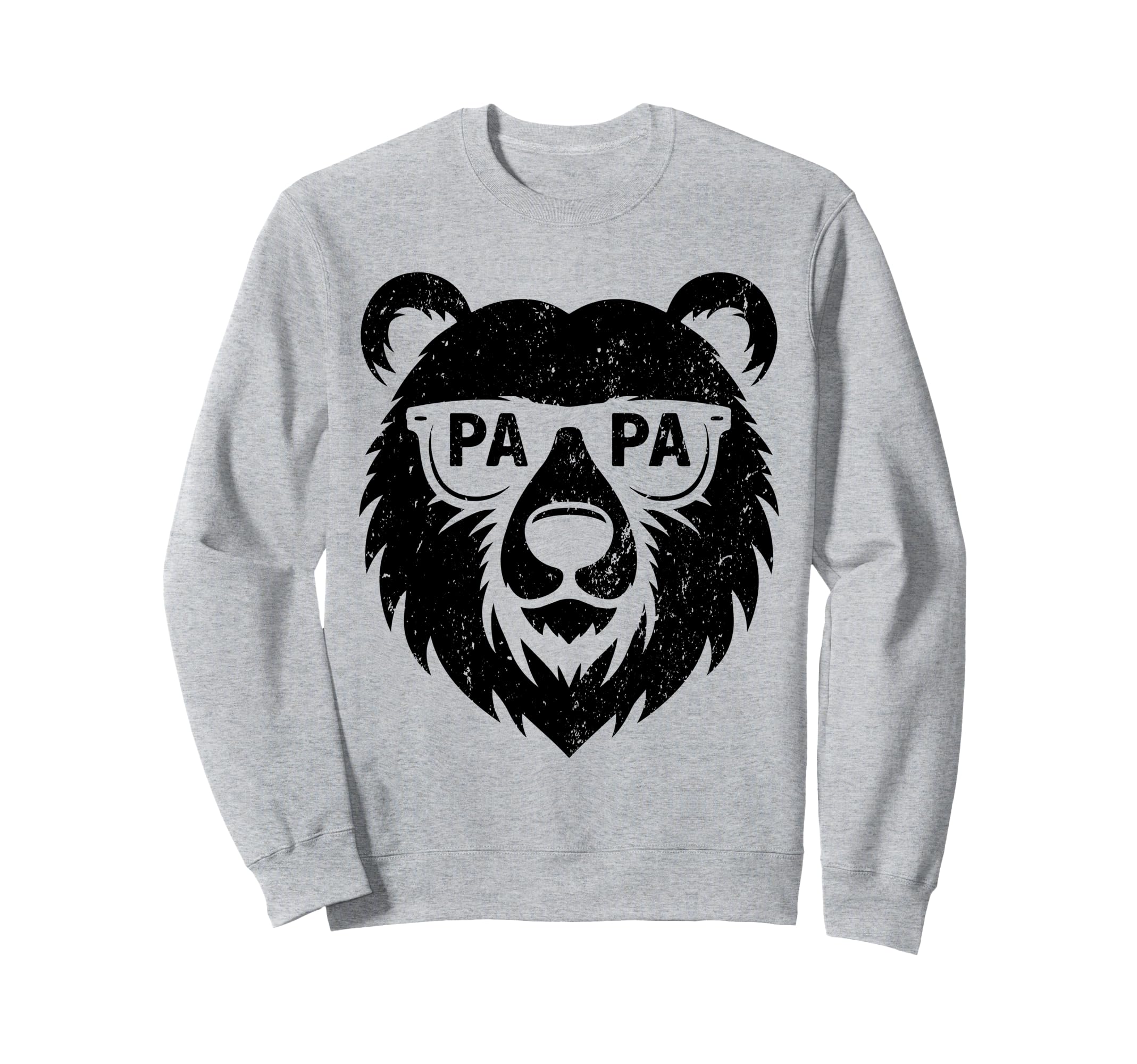 Papa Bear Face Wearing Sunglasses Sweatshirt - Novelty Apparel for Adults - T-Shirt, Sweatshirt, Hoodie