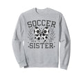 Coquette Bow Soccer Sister Game Day Sweatshirt - Trendy Graphic for Adults - T-Shirt, Sweatshirt, Hoodie
