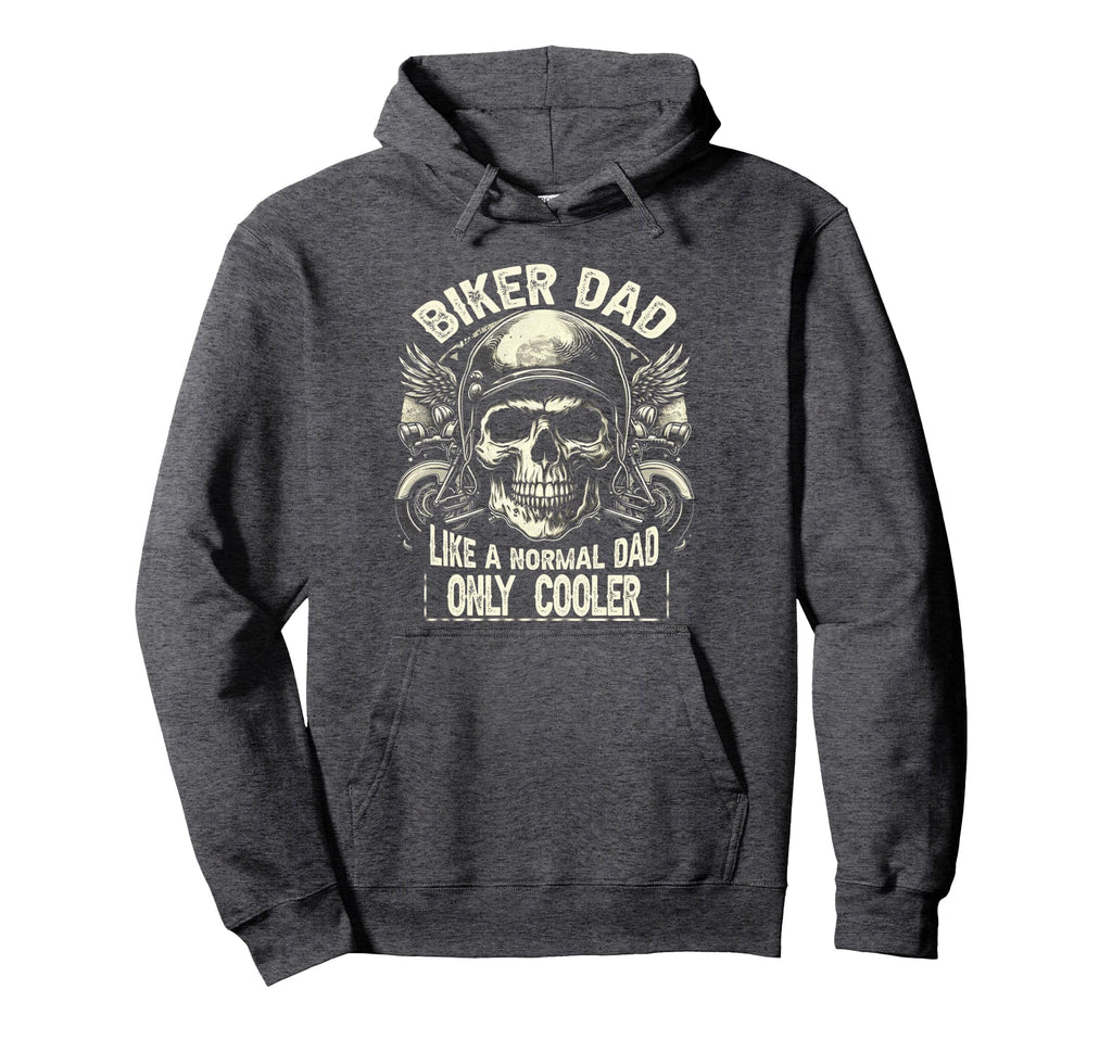 Biker Dad Motorcycle Lovers Fathers Hoodie - Aesthetic Graphic Men Women - T-Shirt, Sweatshirt, Hoodie
