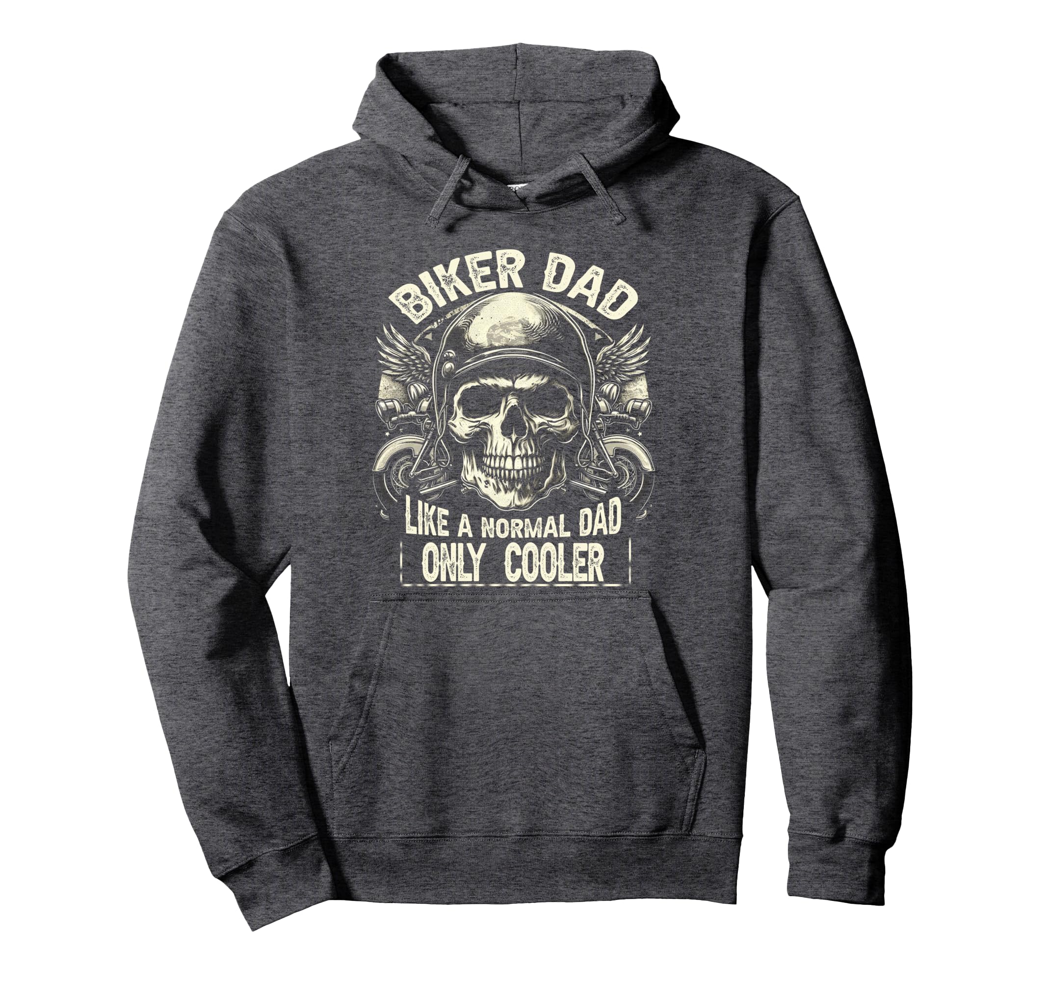 Biker Dad Motorcycle Lovers Fathers Hoodie - Aesthetic Graphic Men Women - T-Shirt, Sweatshirt, Hoodie