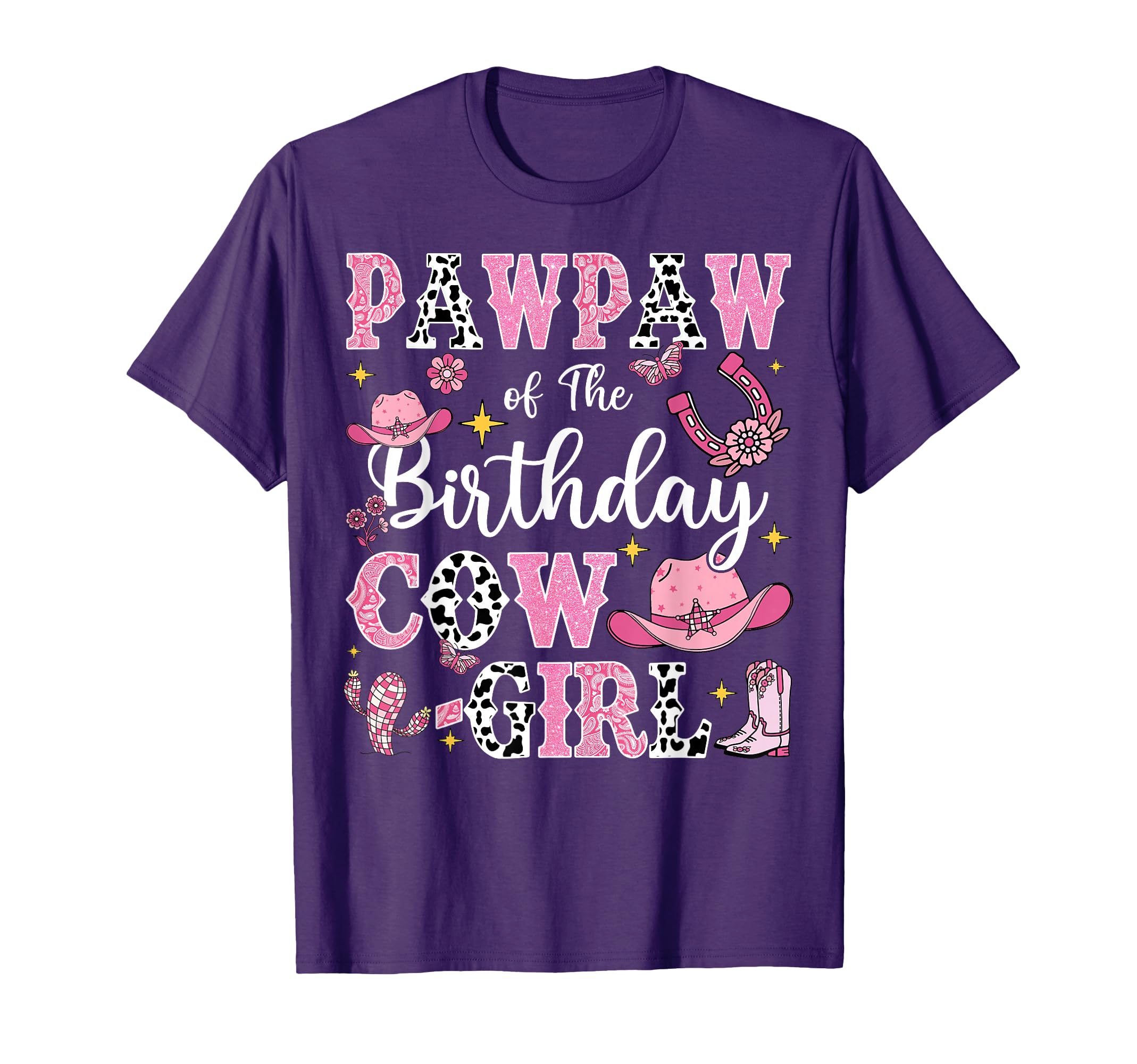 Pawpaw Birthday Cow Rodeo Cow T-Shirt - Custom Art Print for Adults - T-Shirt, Sweatshirt, Hoodie