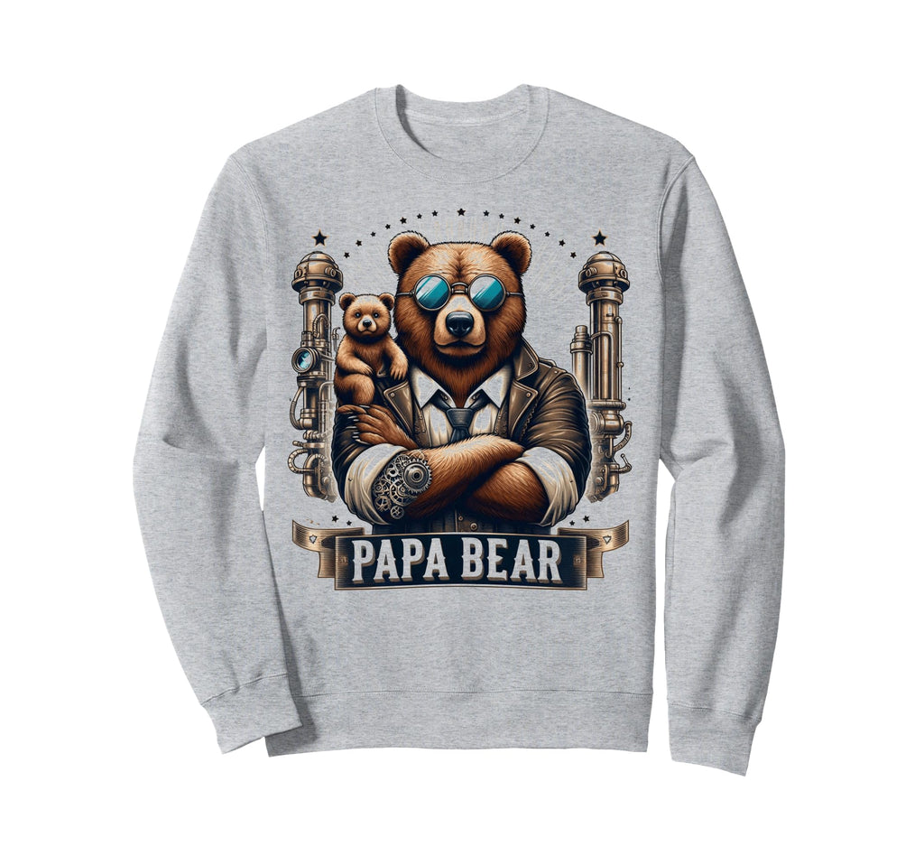 Papa Bear Funny Mechanic Bears Sweatshirt - Casual Everyday Wear Men Women - T-Shirt, Sweatshirt, Hoodie