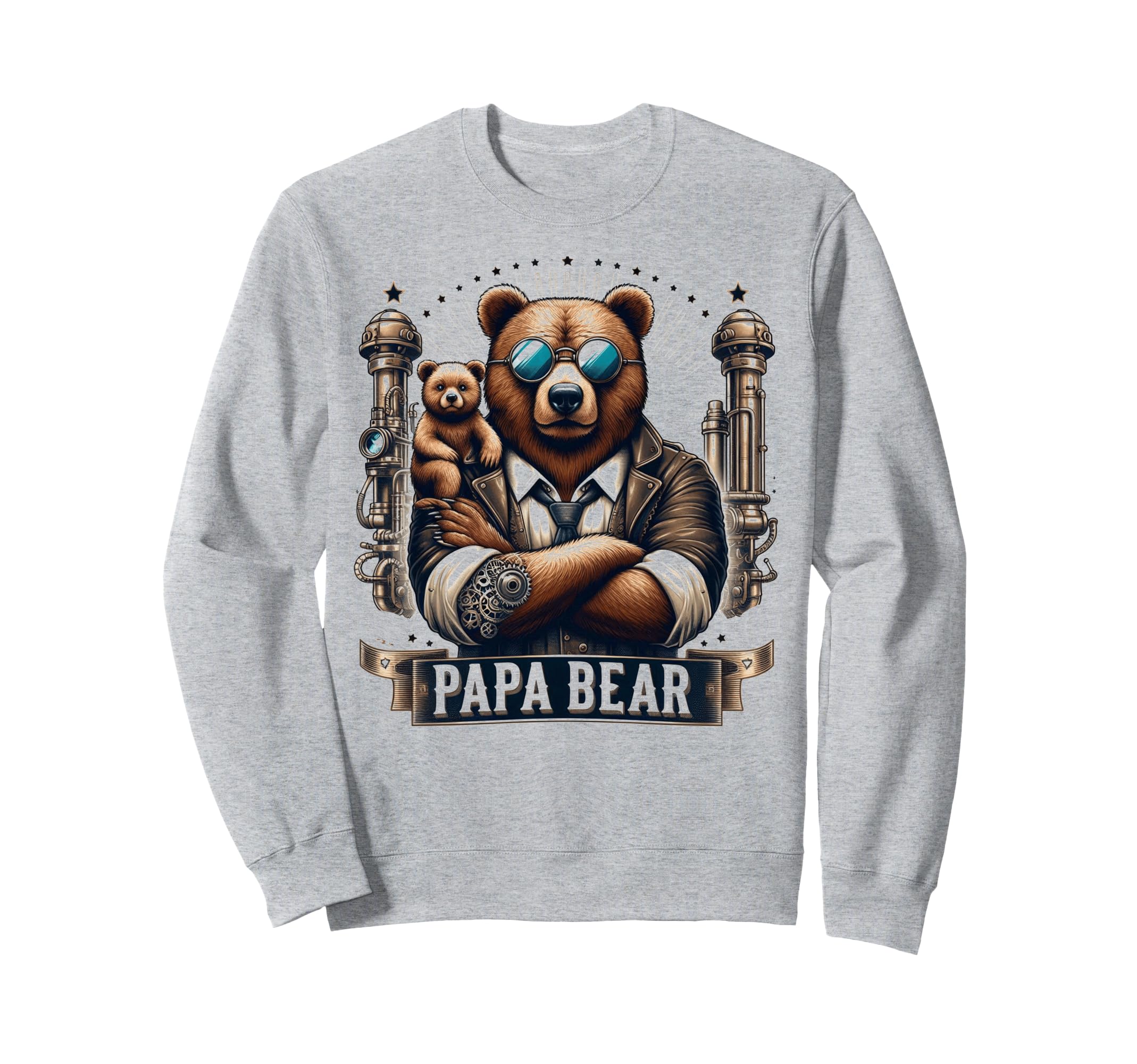 Papa Bear Funny Mechanic Bears Sweatshirt - Casual Everyday Wear Men Women - T-Shirt, Sweatshirt, Hoodie