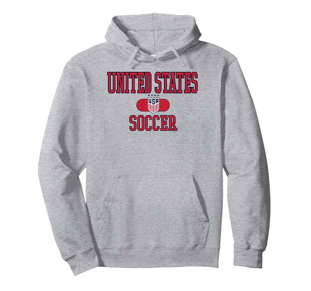 United States Soccer Varsity Gray Hoodie - Aesthetic Graphic for Adults - T-Shirt, Sweatshirt, Hoodie