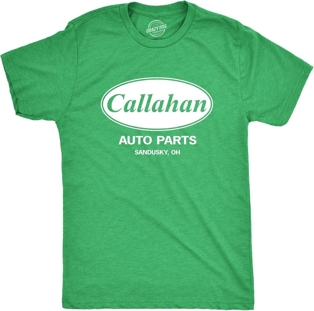Crazy Dog Mens Callahan Auto Parts Funny Graphic - Adult & Kids T-Shirts, Sweatshirts & Hoodies apparel design preview 1