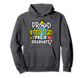 Proud Step Dad 2024 Pre K Crew Graduation Hoodie - Graphic Print Men Women - T-Shirt, Sweatshirt, Hoodie