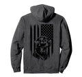 American Flag Labrador Retriever Dog Hoodie - Aesthetic Graphic Unisex - T-Shirt, Sweatshirt, Hoodie