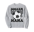 Soccer Mama Checkered Funny Soccer Sweatshirt - Unique Graphic Unisex - T-Shirt, Sweatshirt, Hoodie