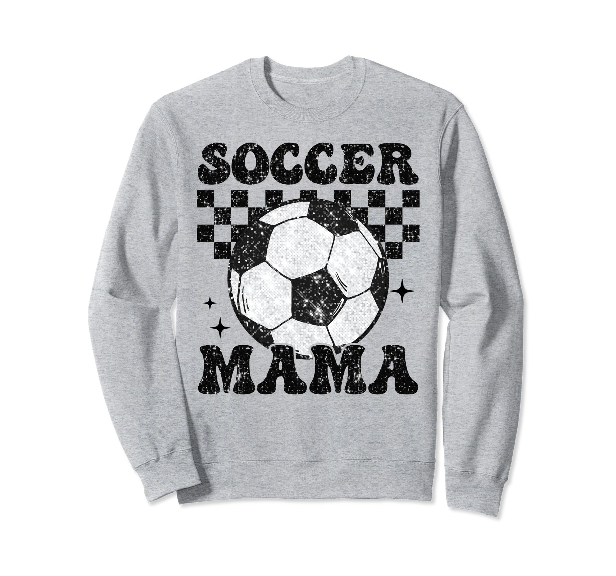 Soccer Mama Checkered Funny Soccer Sweatshirt - Unique Graphic Unisex - T-Shirt, Sweatshirt, Hoodie