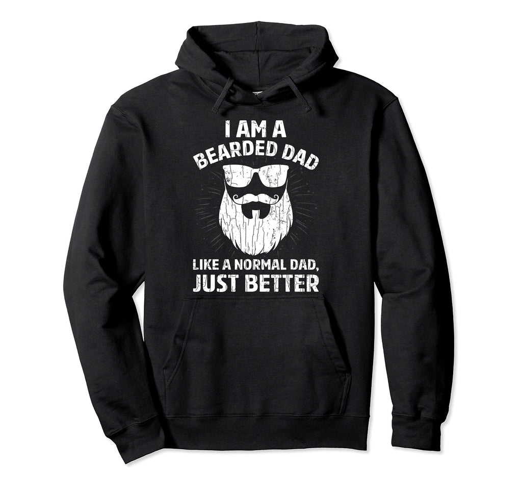 Im Bearded Dad Funny Beard Hoodie - Graphic Print Men Women - T-Shirt, Sweatshirt, Hoodie