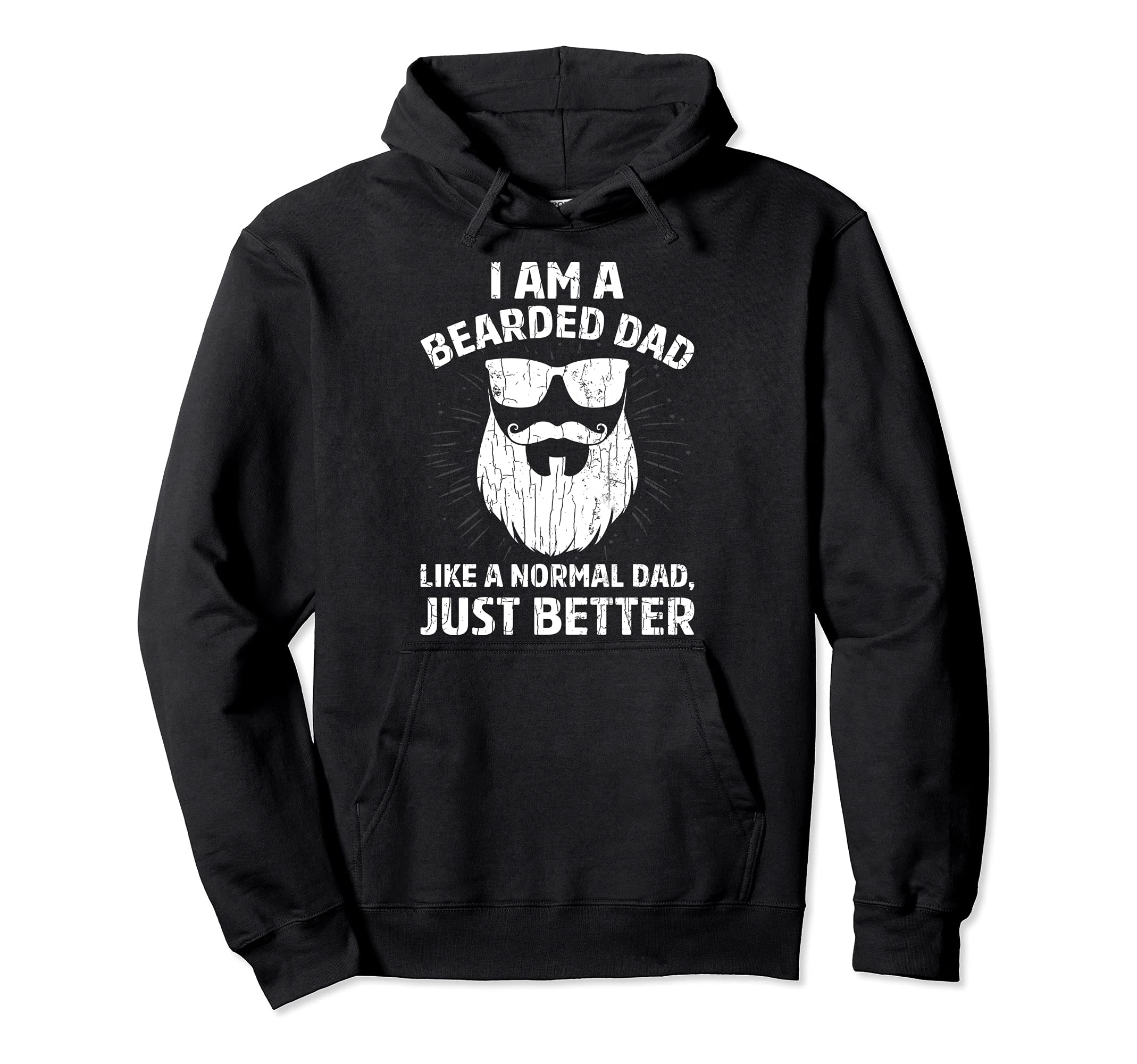 Im Bearded Dad Funny Beard Hoodie - Graphic Print Men Women - T-Shirt, Sweatshirt, Hoodie