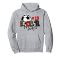 Soccer Mom 19 Custom Number Mothers Day Hoodie - Novelty Apparel Men Women - T-Shirt, Sweatshirt, Hoodie