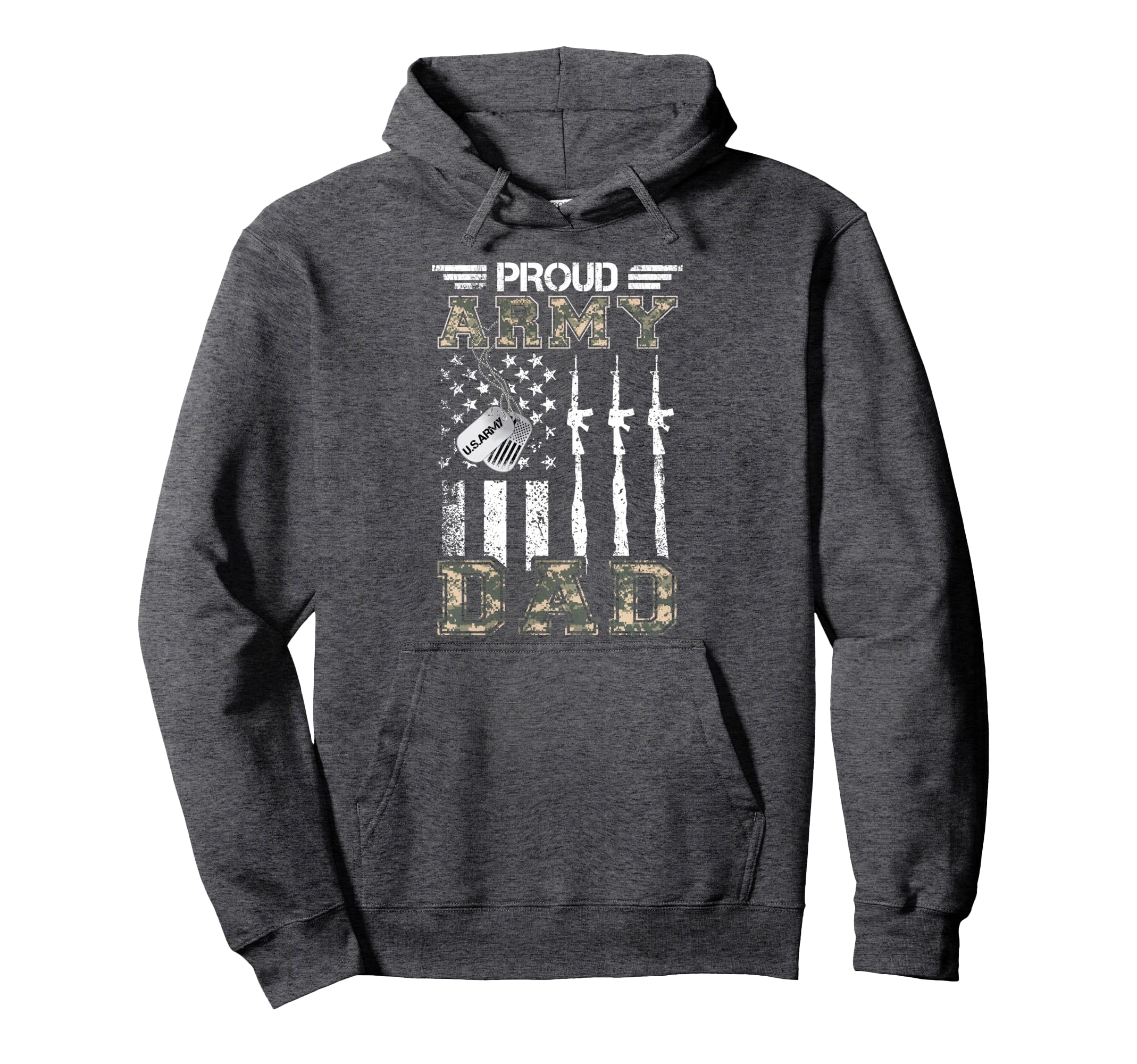Proud Army Dad Us Army Dad Gifts Army Hoodie - Aesthetic Graphic Unisex - T-Shirt, Sweatshirt, Hoodie