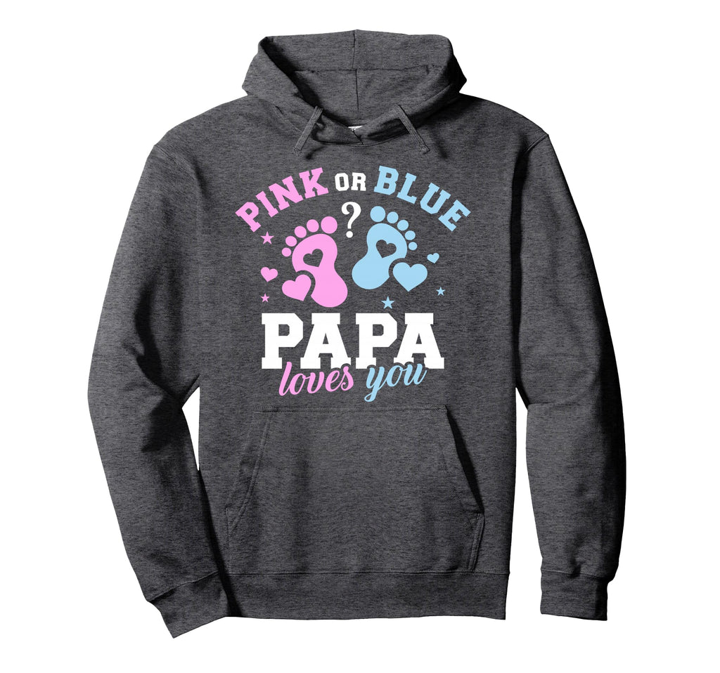 Gender Reveal Papa Dad Hoodie - Aesthetic Graphic Unisex - T-Shirt, Sweatshirt, Hoodie