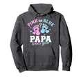 Gender Reveal Papa Dad Hoodie - Aesthetic Graphic Unisex - T-Shirt, Sweatshirt, Hoodie