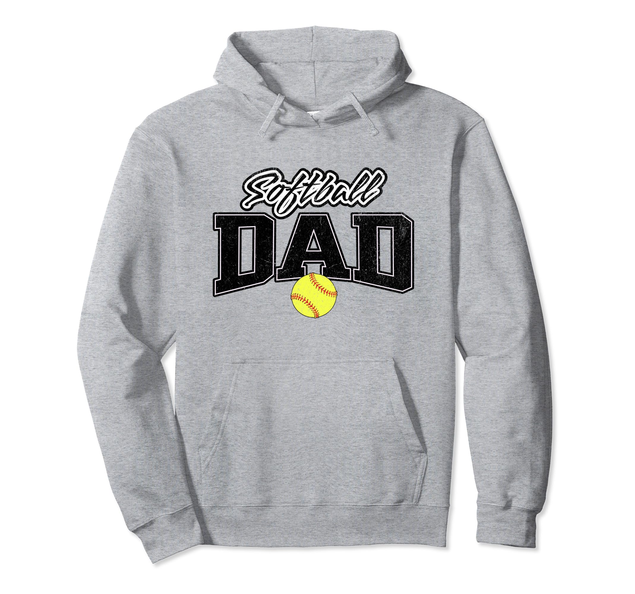 Softball Dad Grunge Softball Daughter Hoodie - Unique Graphic for Adults - T-Shirt, Sweatshirt, Hoodie