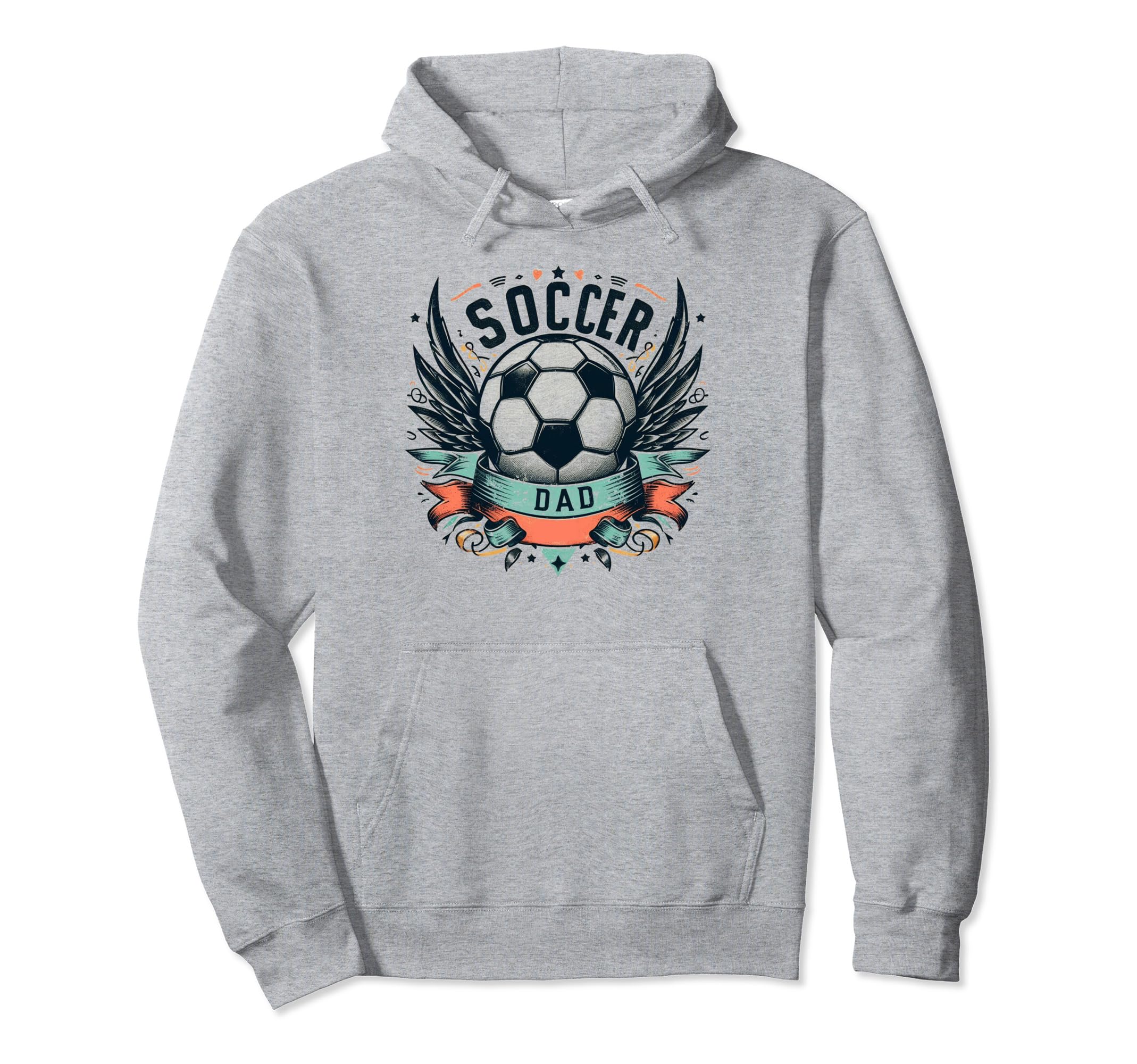Soccer Dad Family Matching Dad Fathers Hoodie - Minimalist Print Men Women - T-Shirt, Sweatshirt, Hoodie