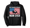 Bearded Dragon Mom American Flag Funny Hoodie - Custom Art Print Men Women - T-Shirt, Sweatshirt, Hoodie