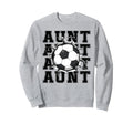 Soccer Aunt Cracked Wall Family Sweatshirt - Unique Graphic for Adults - T-Shirt, Sweatshirt, Hoodie
