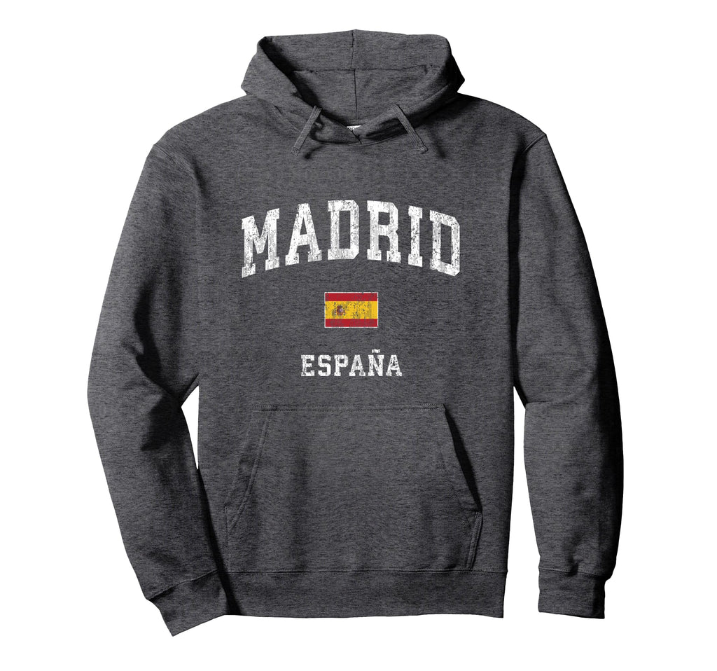 Madrid Spain Espana Athletic Sports Hoodie - Minimalist Print Men Women - T-Shirt, Sweatshirt, Hoodie