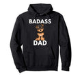 Badass Yorkie Dad Funny Yorkshire Hoodie - Trendy Graphic for Adults - T-Shirt, Sweatshirt, Hoodie