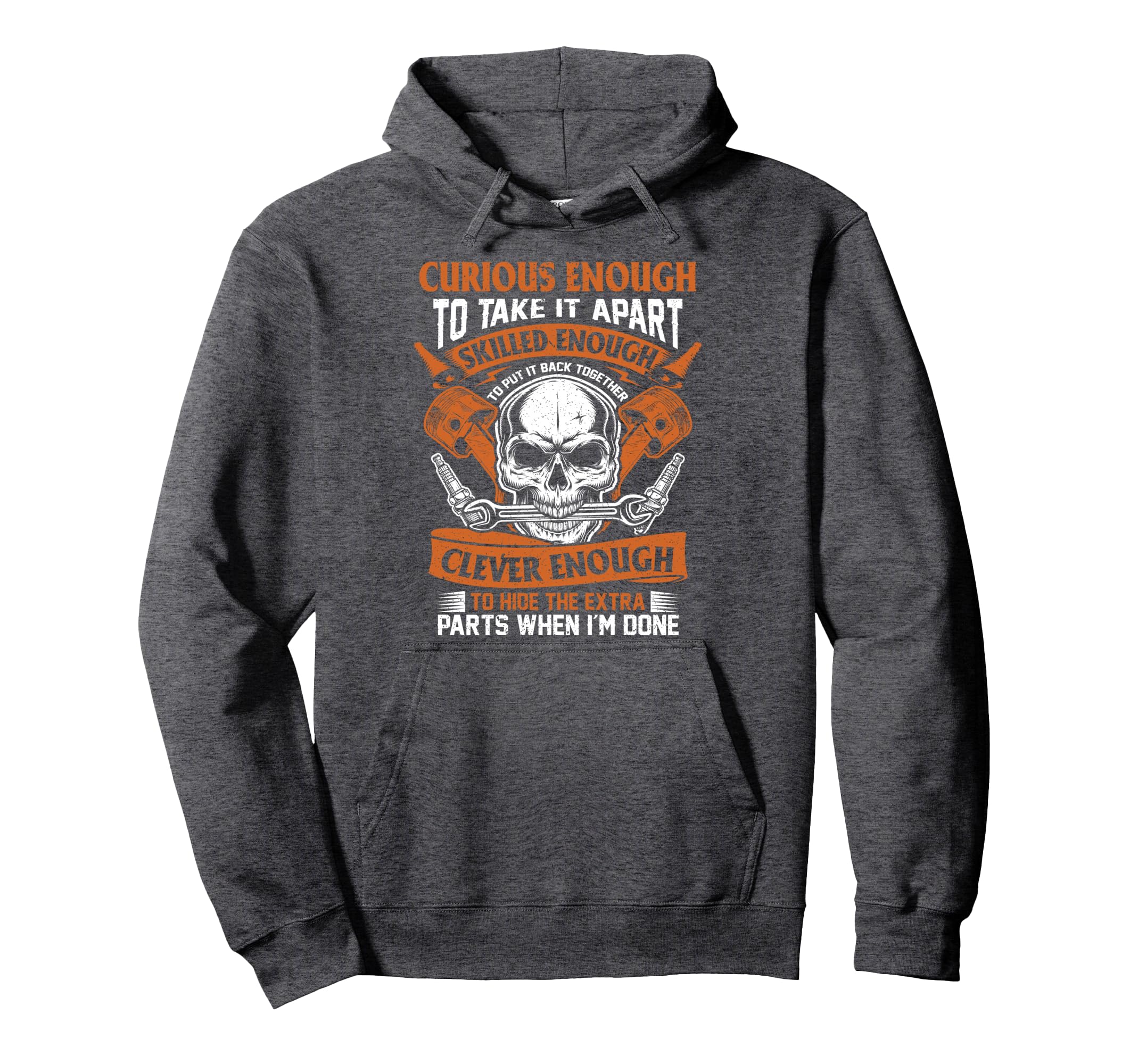 Funny Mechanic Gift Curious Skilled And Hoodie - Unique Graphic Unisex - T-Shirt, Sweatshirt, Hoodie