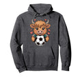 Kawaii Soccer Cow Just Who Loves Hoodie - Streetwear Style Men Women - T-Shirt, Sweatshirt, Hoodie