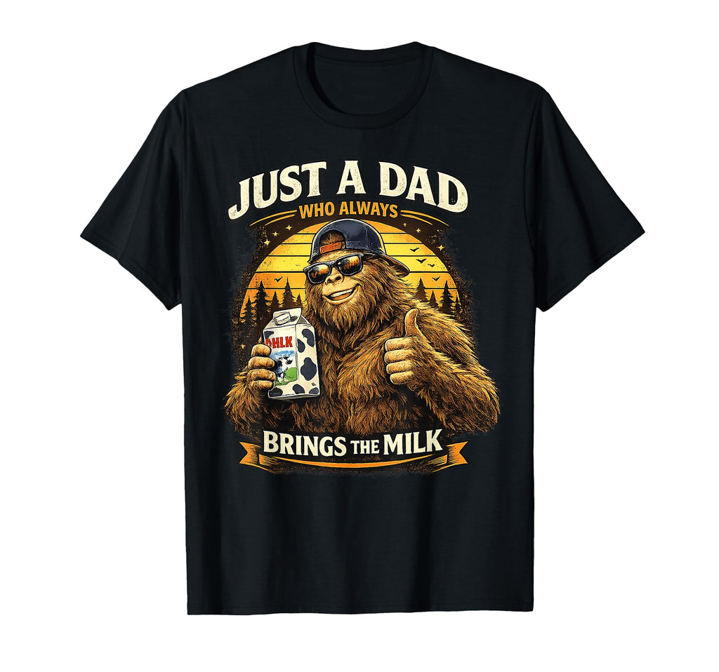 Funny Bigfoot Gifts Dad Fathers Day T-Shirt - Graphic Print Men Women - T-Shirt, Sweatshirt, Hoodie