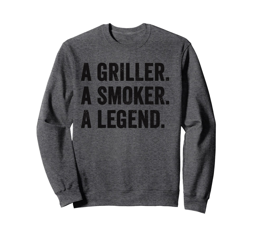 Weekend Warrior Griller Smoker Sweatshirt - Fun Novelty Design Men Women - T-Shirt, Sweatshirt, Hoodie